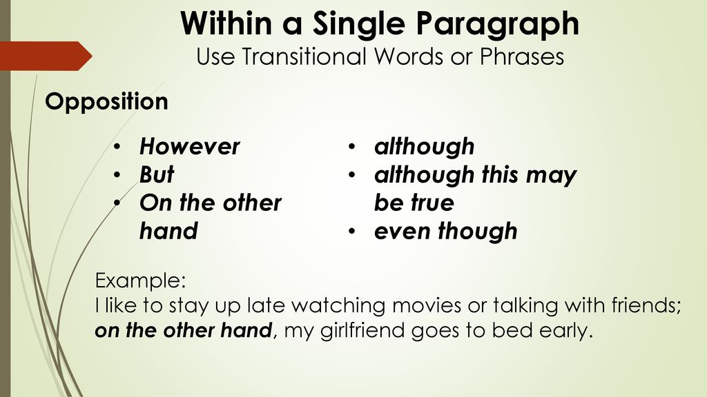 single paragraph examples