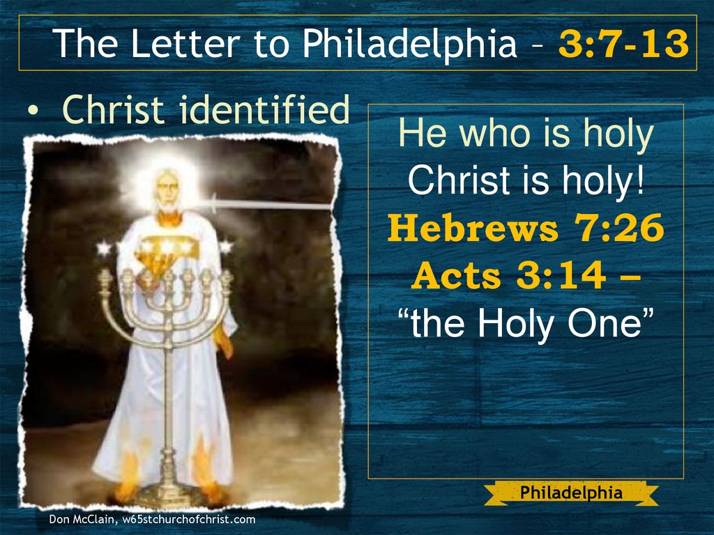 Christ is holy! Hebrews 7:26 Acts 3:14 – the Holy One