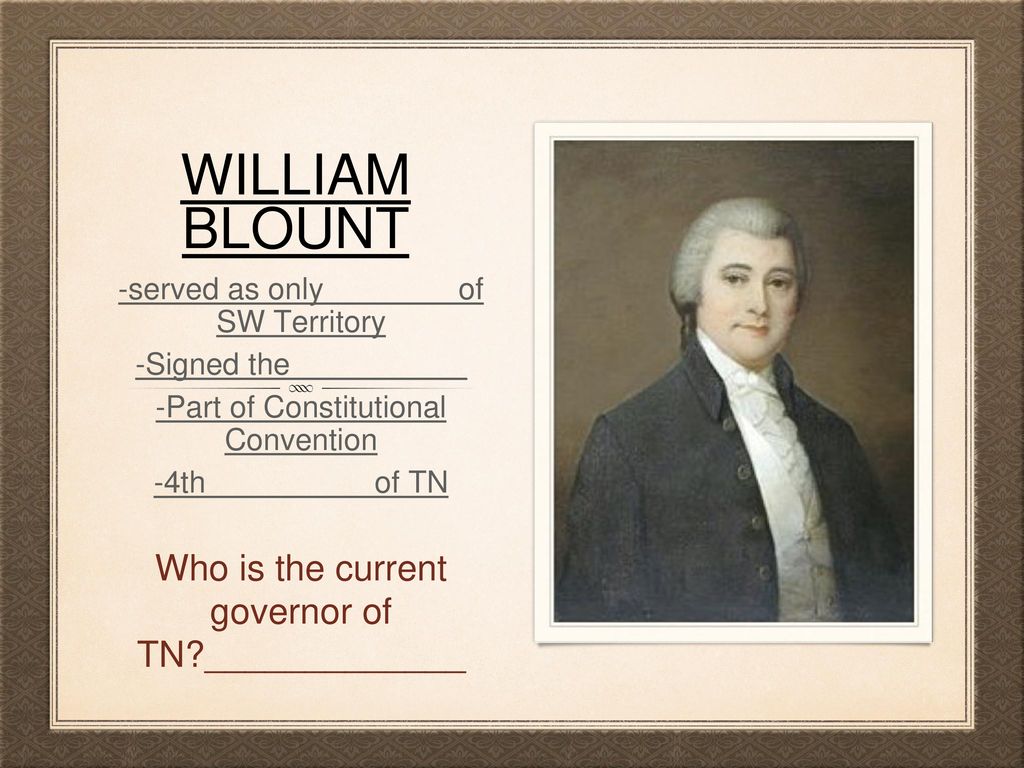 william blount constitutional convention