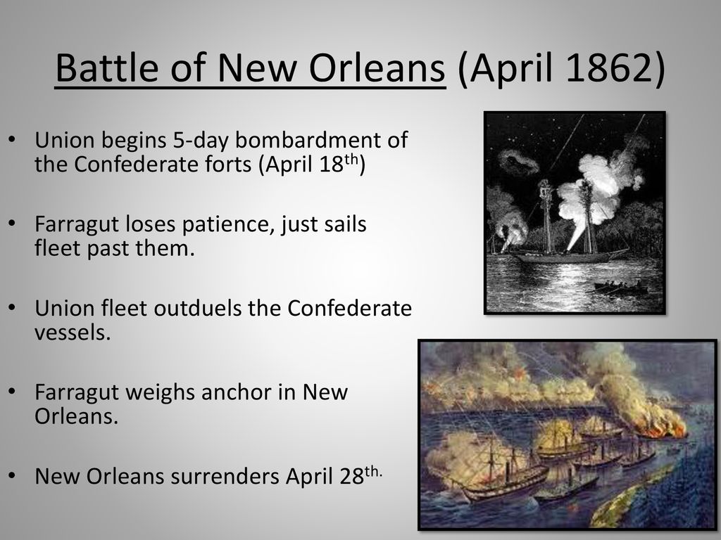New Orleans Battle Facts and Summary