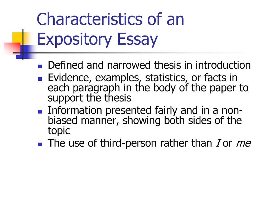 is an expository essay biased