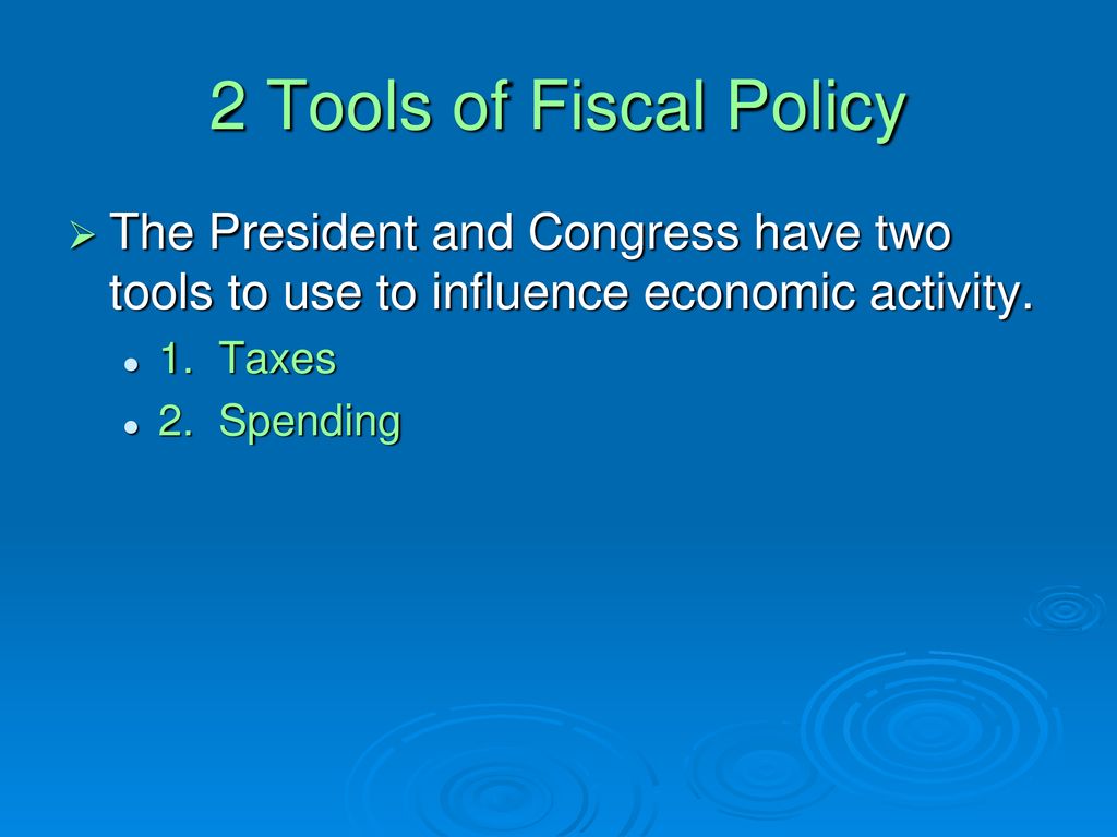 The use of government spending and taxation to stabilize the economy