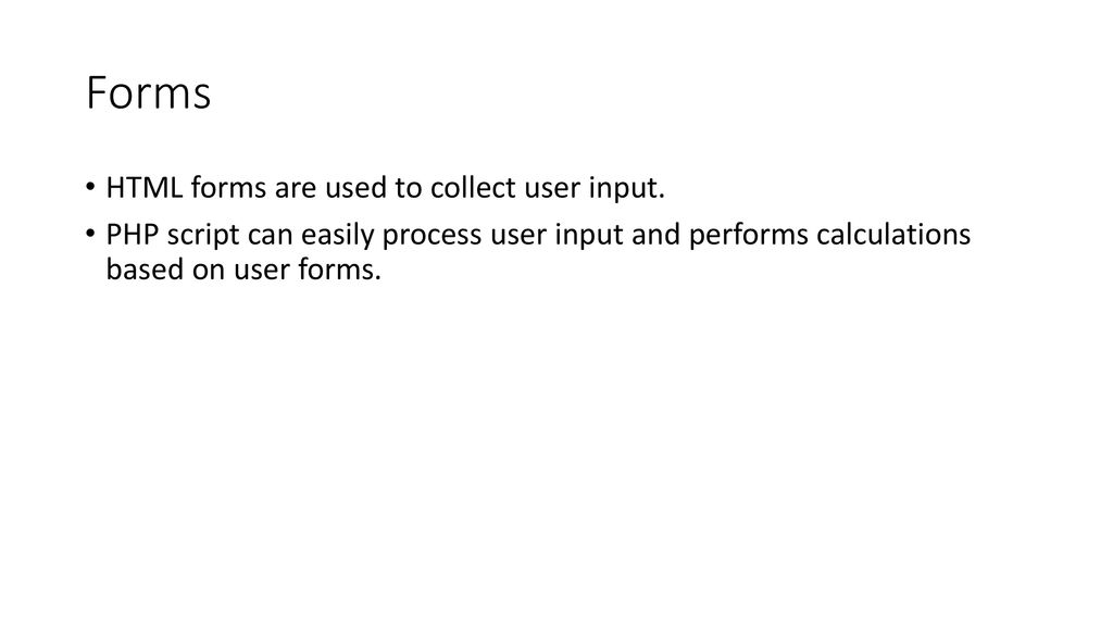 PHP and Forms. - ppt download