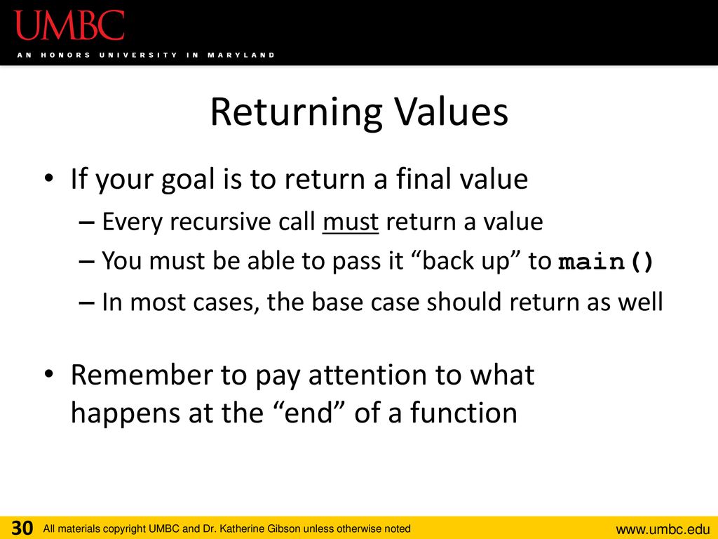 CMSC201 Computer Science I for Majors Lecture 17 – Recursion (cont ...