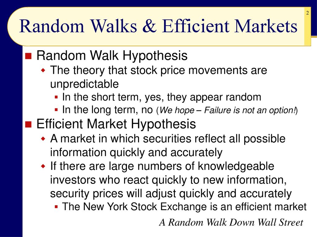CHAPTER 7, Lecture Notes Stock Price Behavior and Market Efficiency - ppt  download