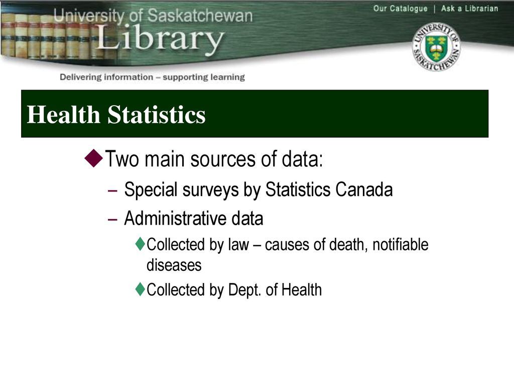 Finding and Using Health Statistics