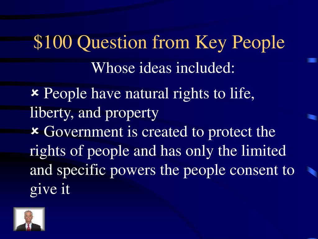 $100 Question from Key People