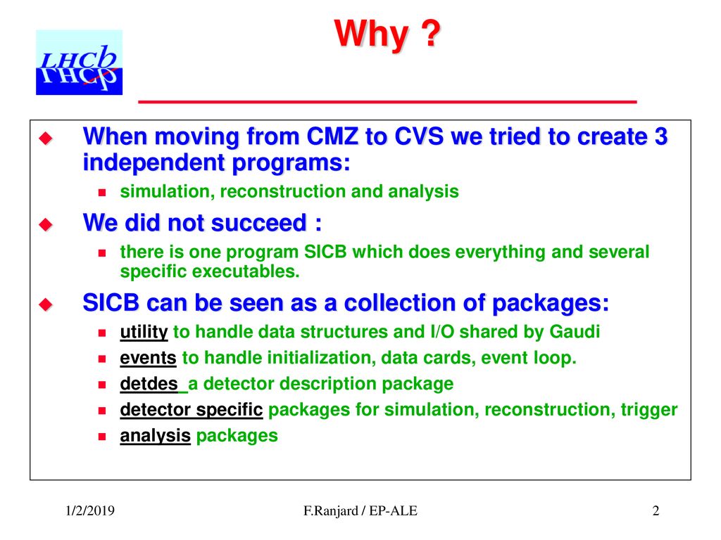 SICB under CMT Why? What is CMT? How to work with CMT? Package layout