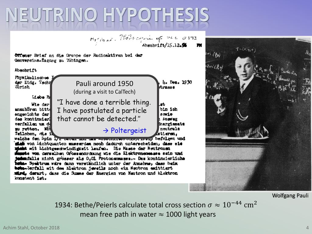 History Neutrino Oscillation Experiments - ppt download