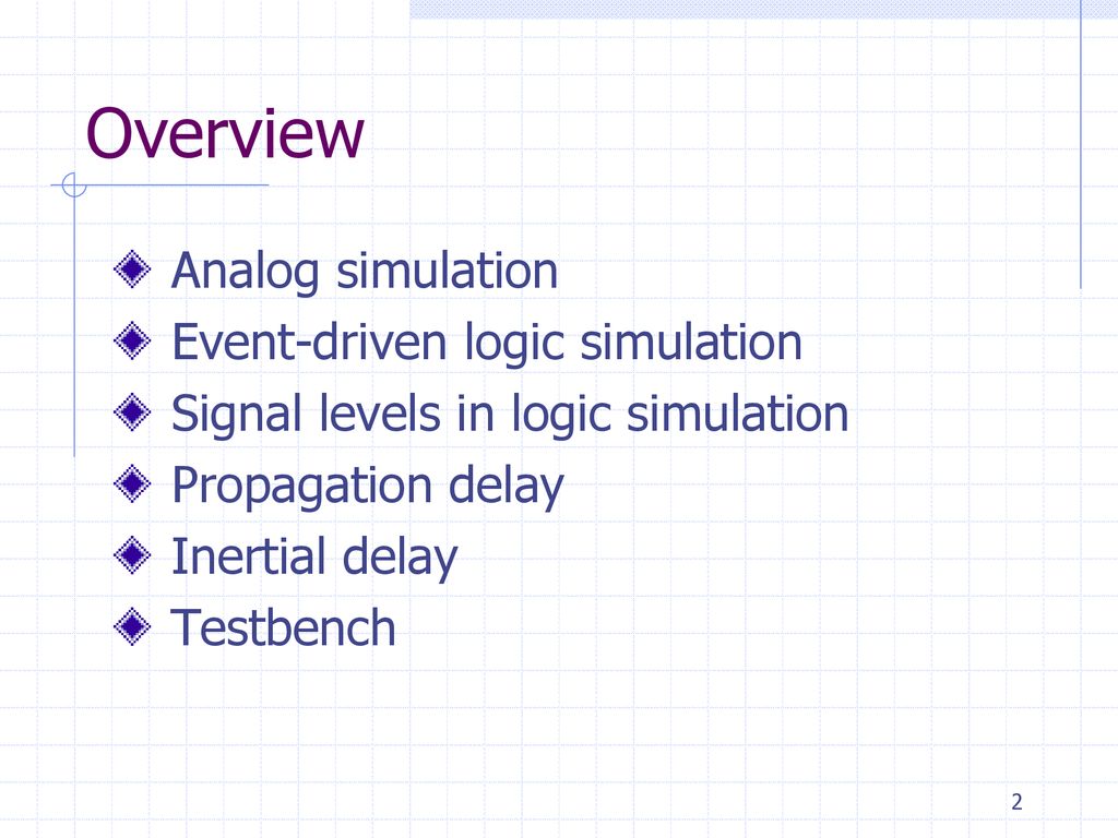 Lecture 3 simulation and testbench ppt download