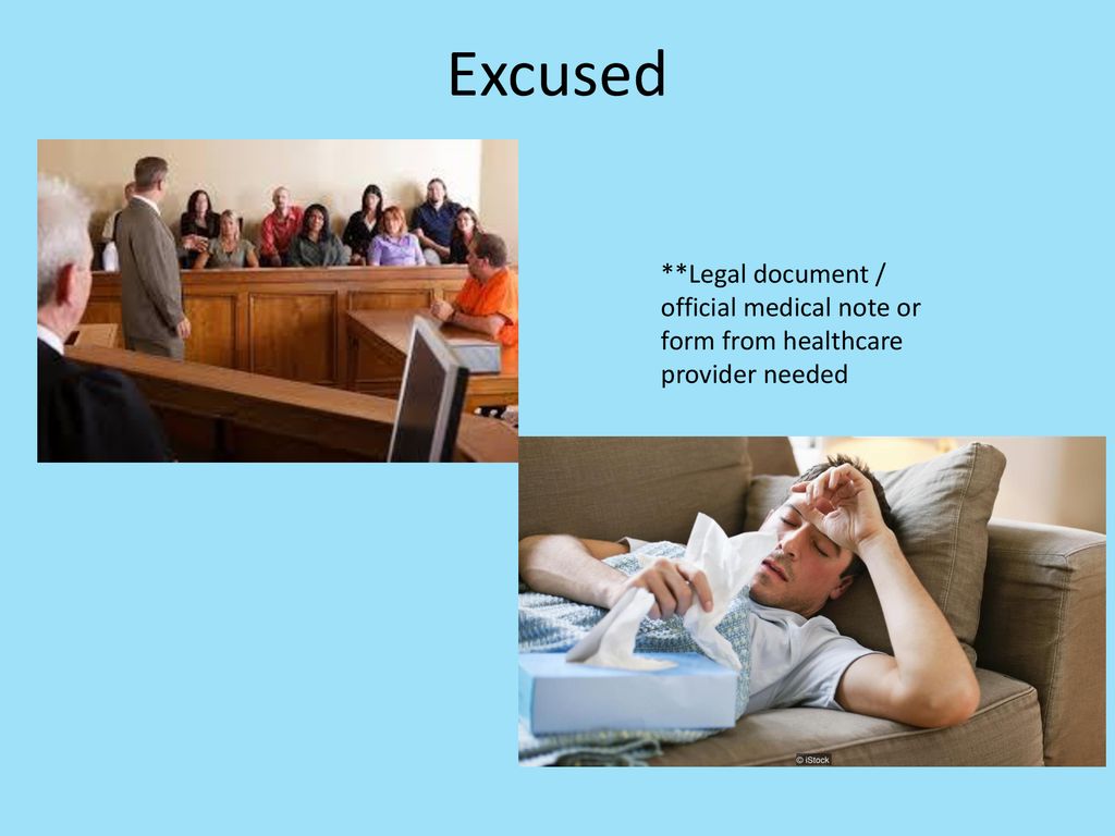 Attendance More than 3 absences grade is lowered 1 letter grade (i.e. A B) 3 perk! Excused vs