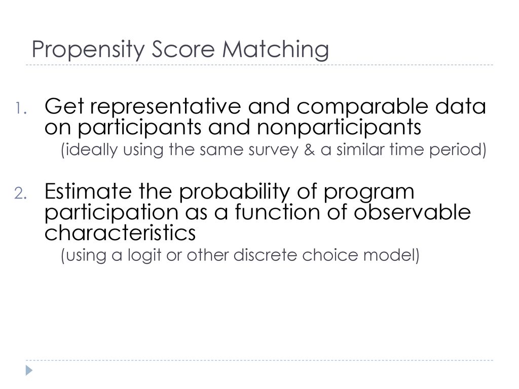 Matching Methods & Propensity Scores - Ppt Download