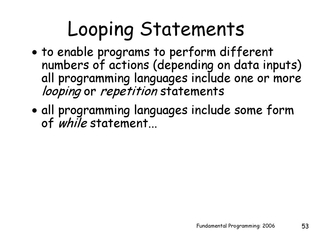 Fundamental Programming - ppt download