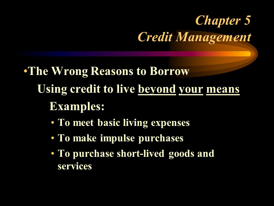 Chapter 5 Credit Management