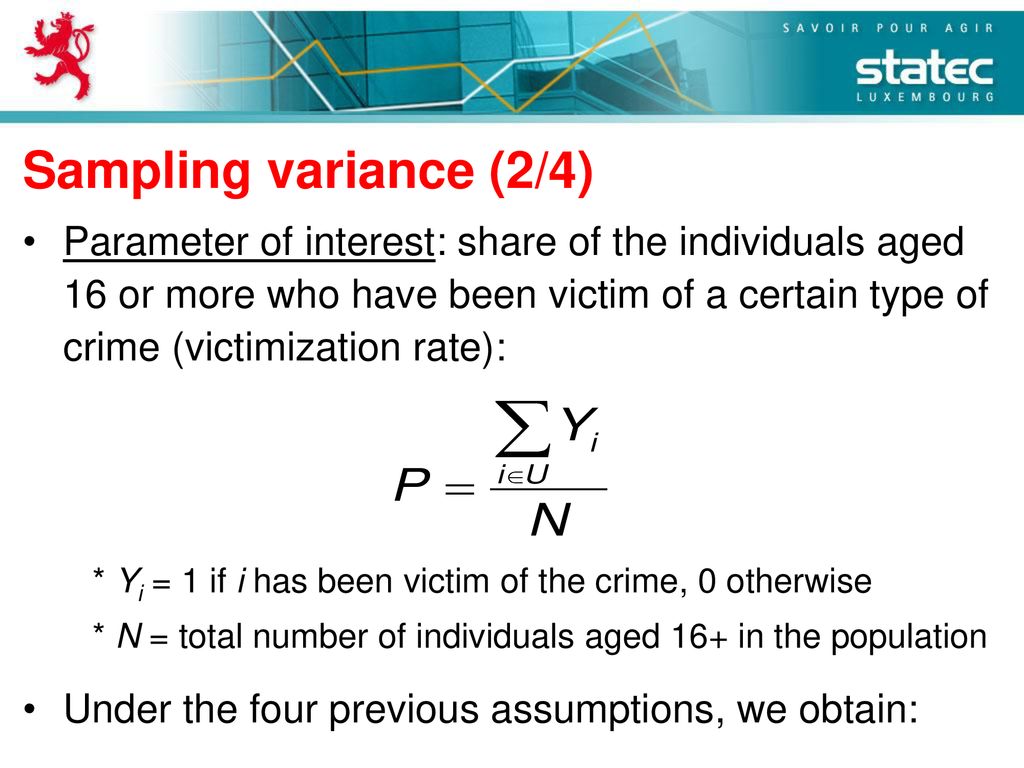 Sampling variance (2/4)