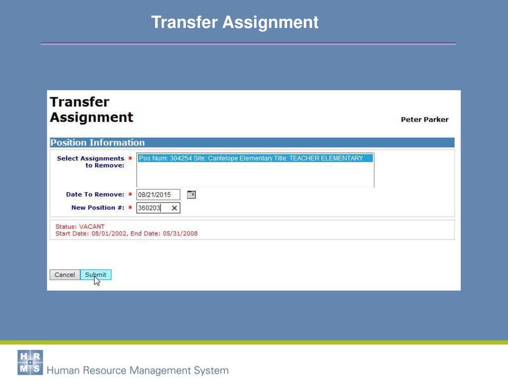 transfer assignment difference