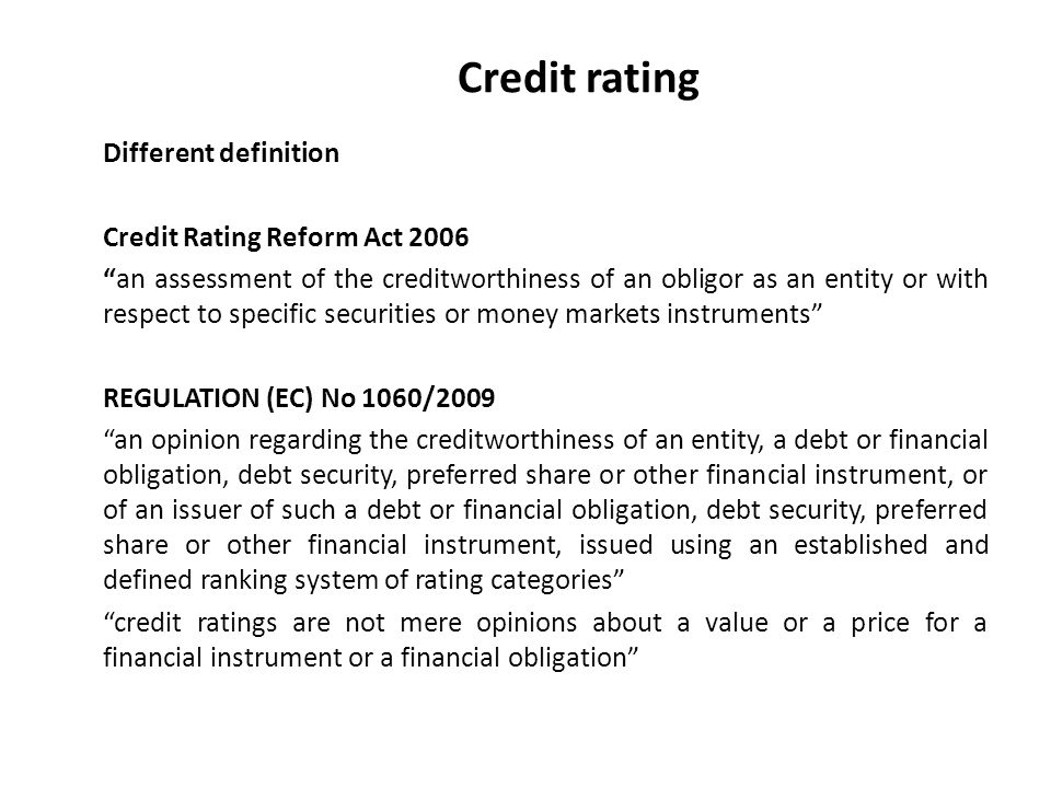 Credit Rating and Credit Rating Agencies - ppt video online download