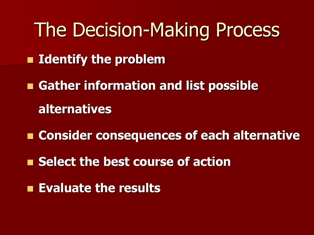 Decision Making. - ppt download