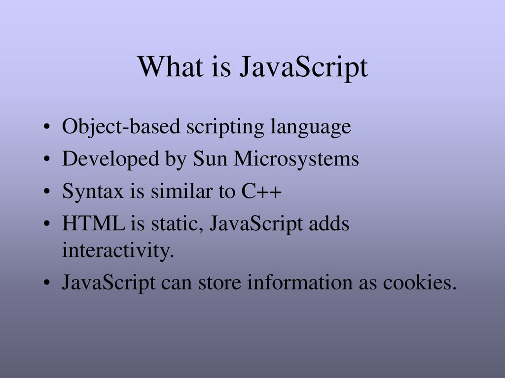 Introduction to JavaScript - ppt download