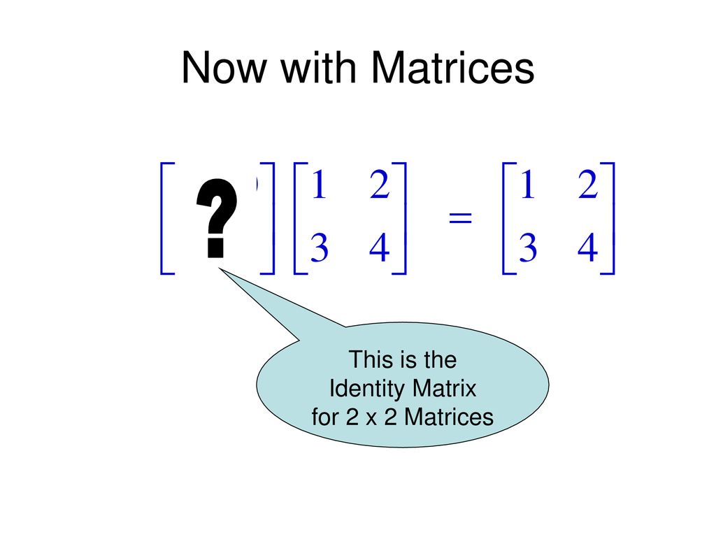 Inverse & Identity MATRICES Last Updated: October 12, ppt download