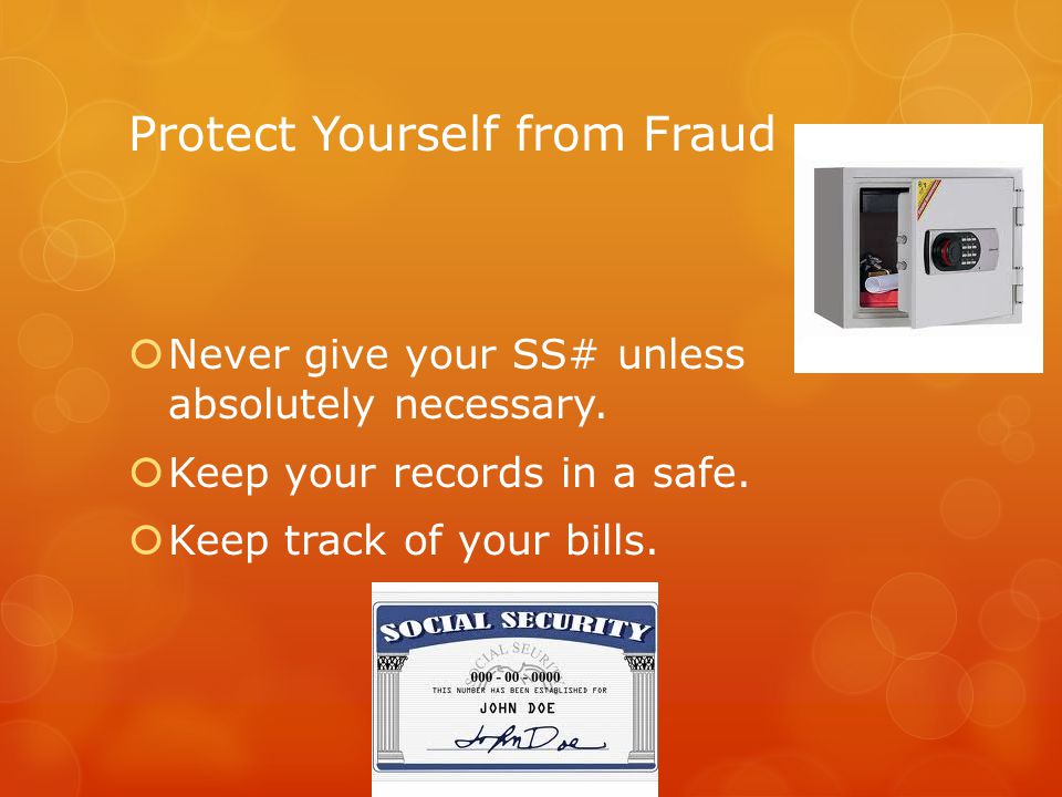 Protect Yourself from Fraud