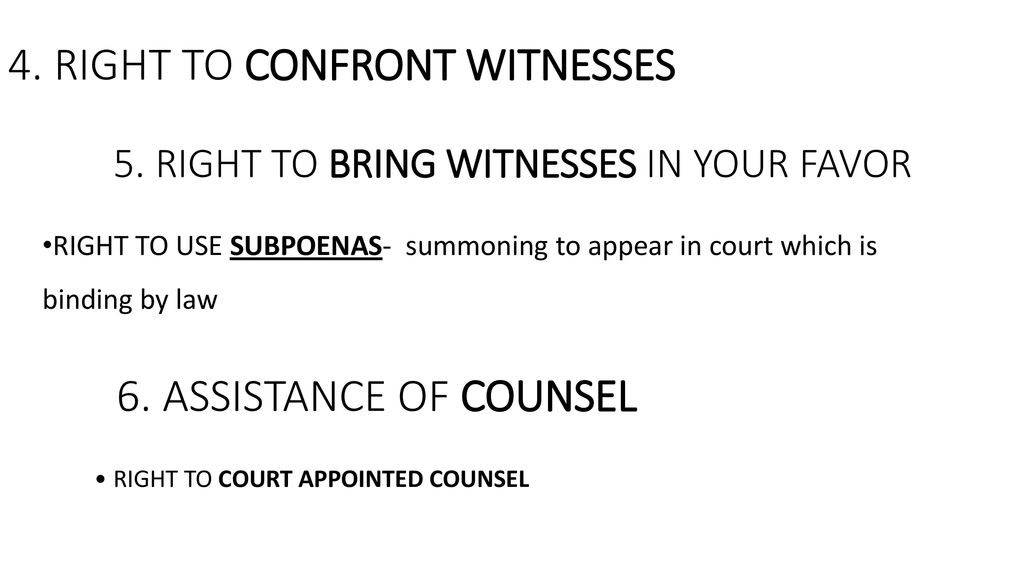 The Sixth Amendment: … The Accused Shall Enjoy (1.)the Right To A ...