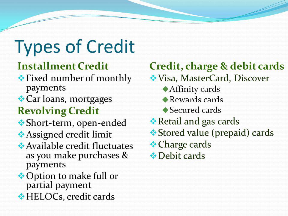 Understanding Credit. - ppt video online download