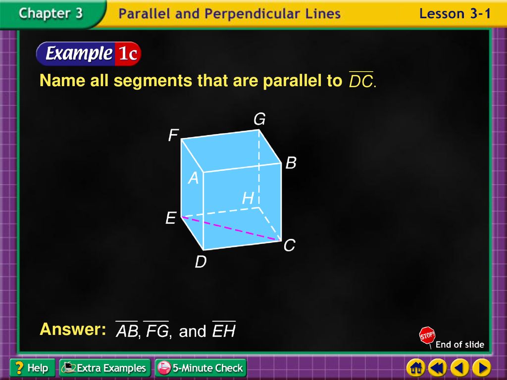 Name all segments that are parallel to
