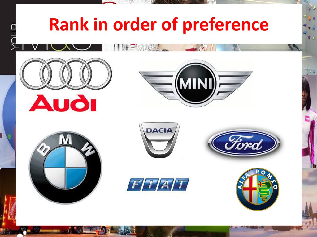 Rank in order of preference ppt download