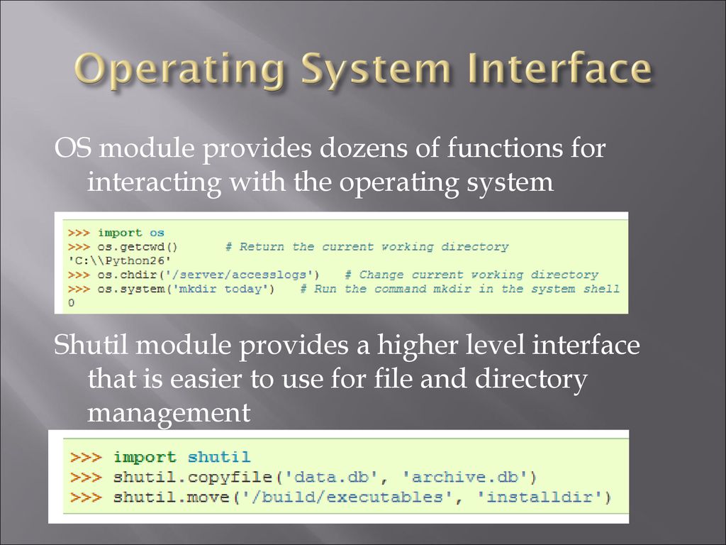 Python's standard library part i - ppt download