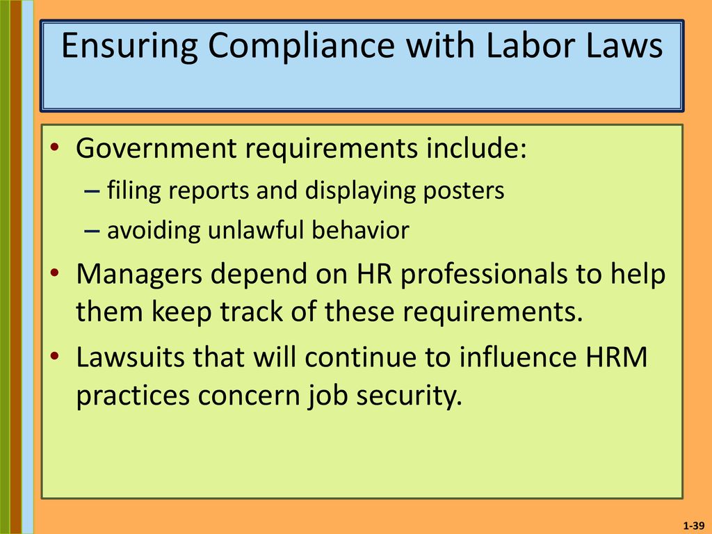 Ensuring Compliance with Labor Laws