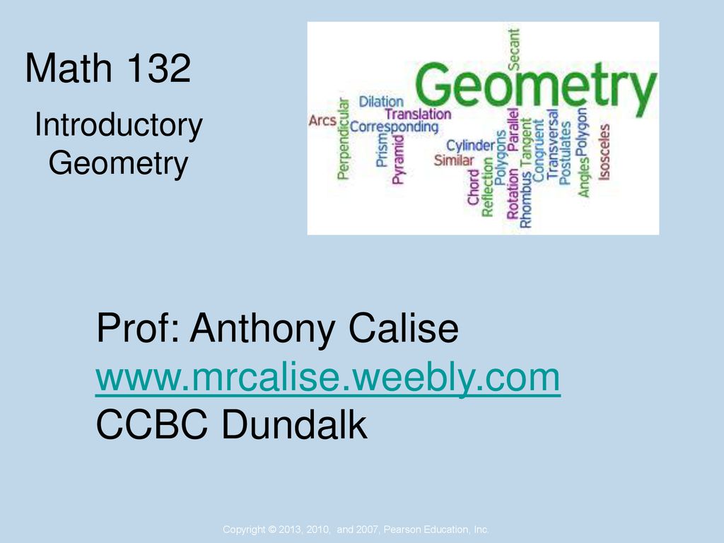 Math 132 Prof: Anthony Calise CCBC Dundalk - ppt download