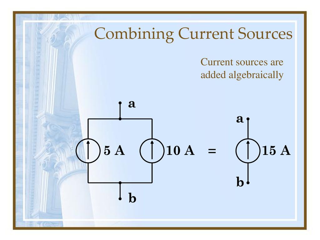 Combining Current Sources