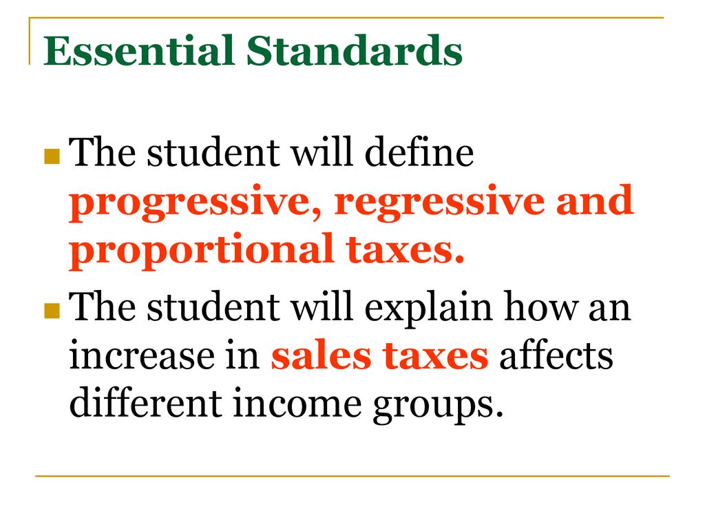 TAXES ppt download