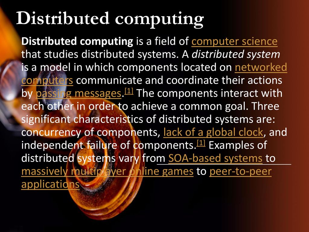 Distributed computing - ppt download