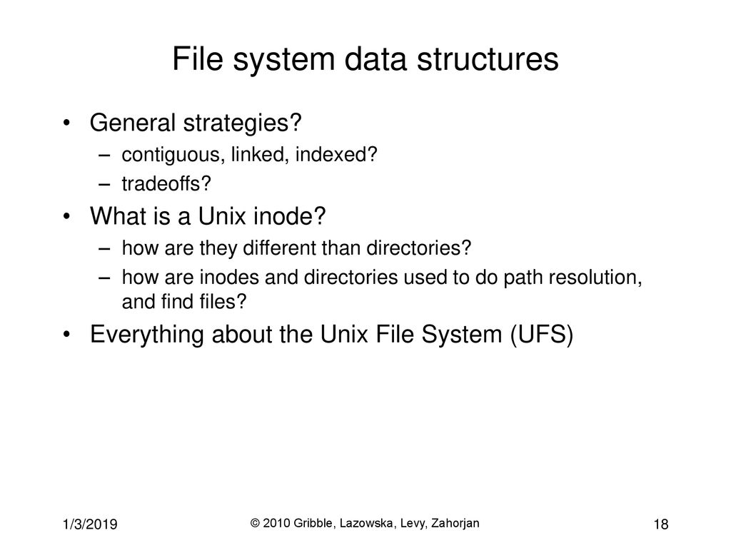 Cse 451: Operating Systems Autumn 2010 Module 27 Course Review - Ppt 