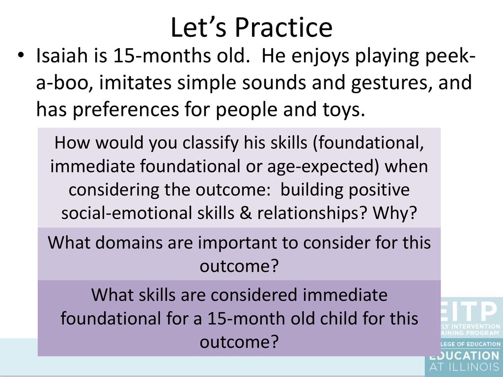 What domains are important to consider for this outcome