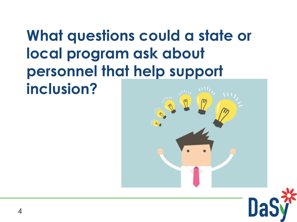 What questions could a state or local program ask about personnel that help support inclusion
