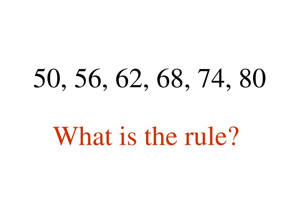 What Is The Rule For 2 6 18 54 What Is The Rule For 2 6 18 54
