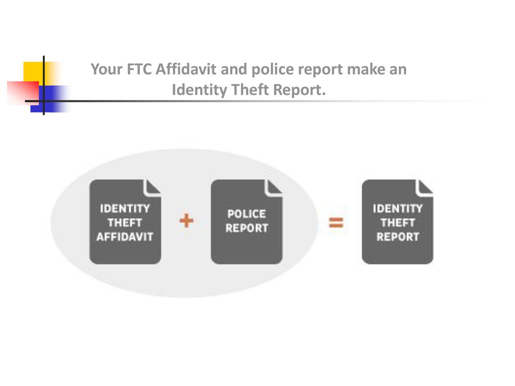 Your FTC Affidavit and police report make an Identity Theft Report.