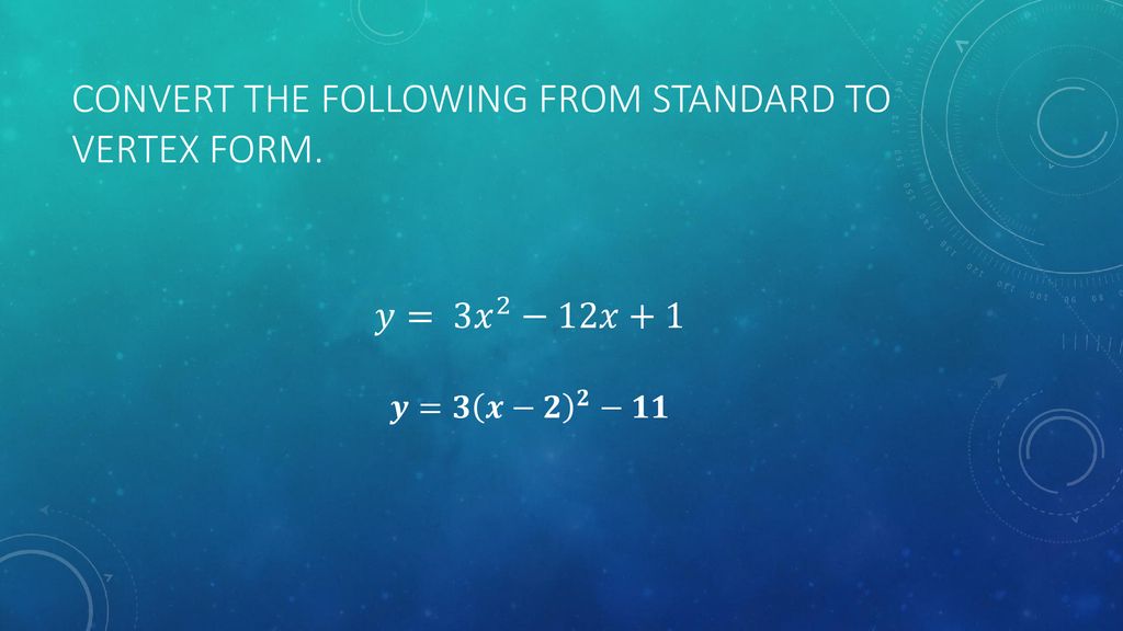 Chapter 15 review quadratic functions ppt download
