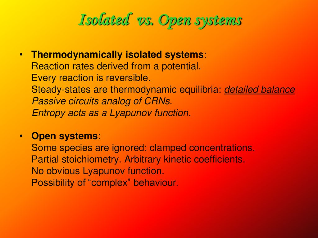 Chemical reaction networks ppt download