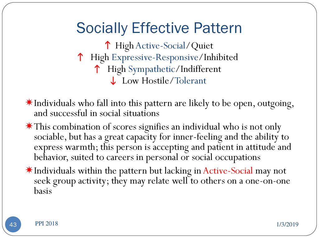 Socially Effective Pattern