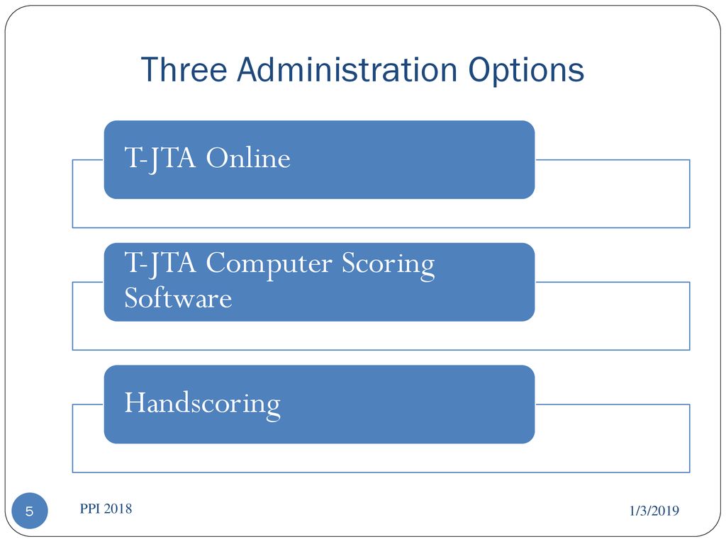Three Administration Options