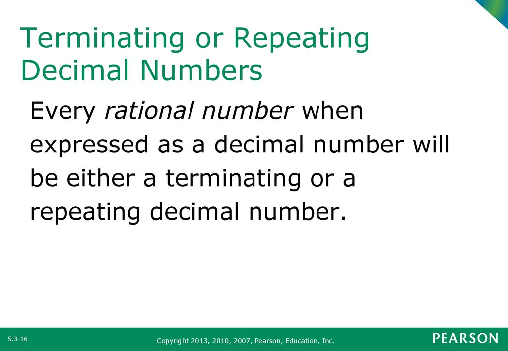 Section 5.3 The Rational Numbers - Ppt Download