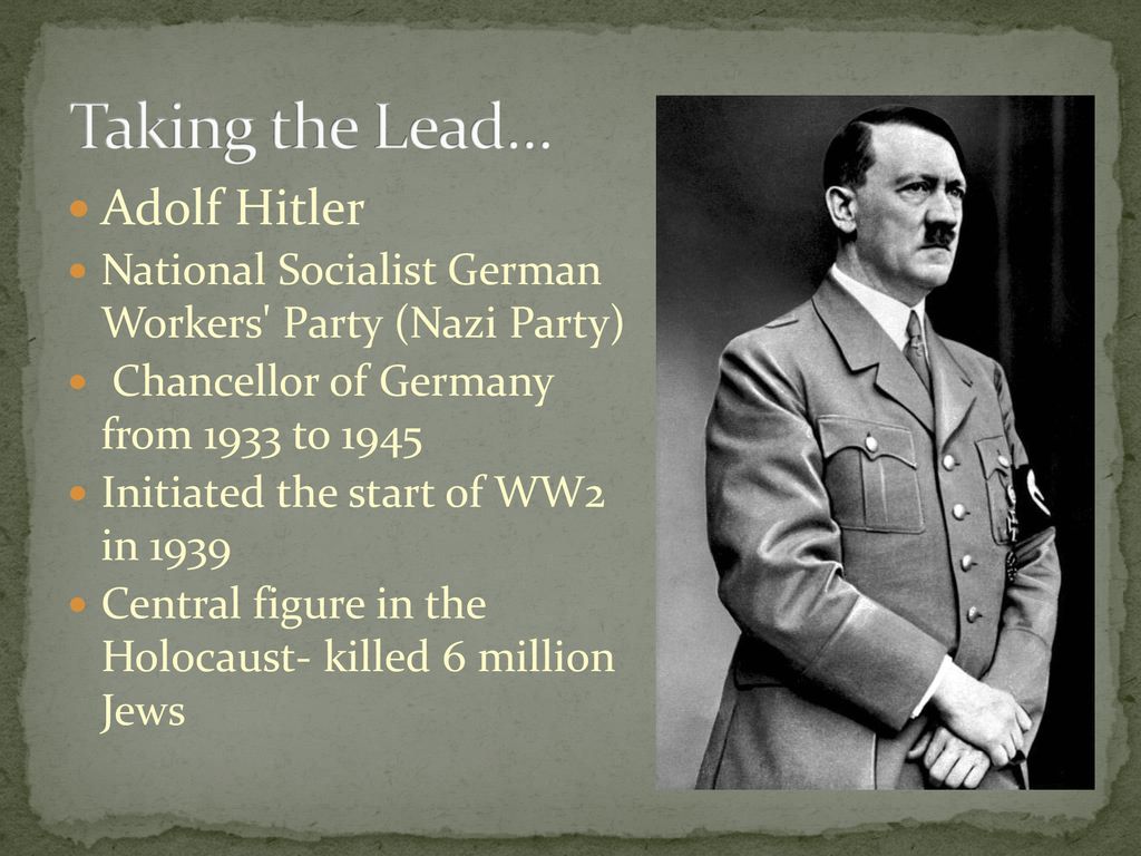 Taking the Lead… Adolf Hitler