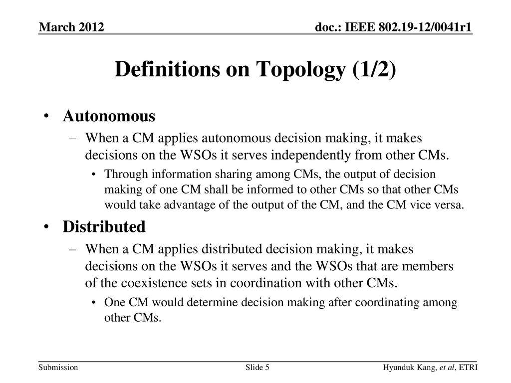 Definitions on Topology (1/2)