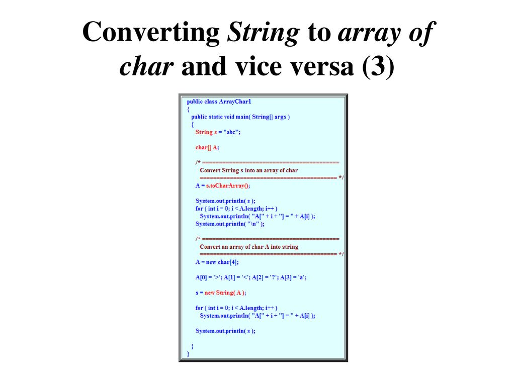 Arrays ppt download