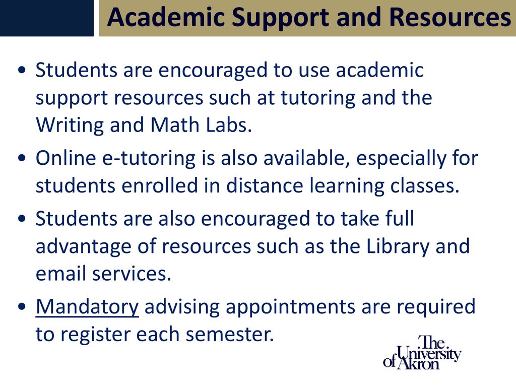 Academic Support and Resources