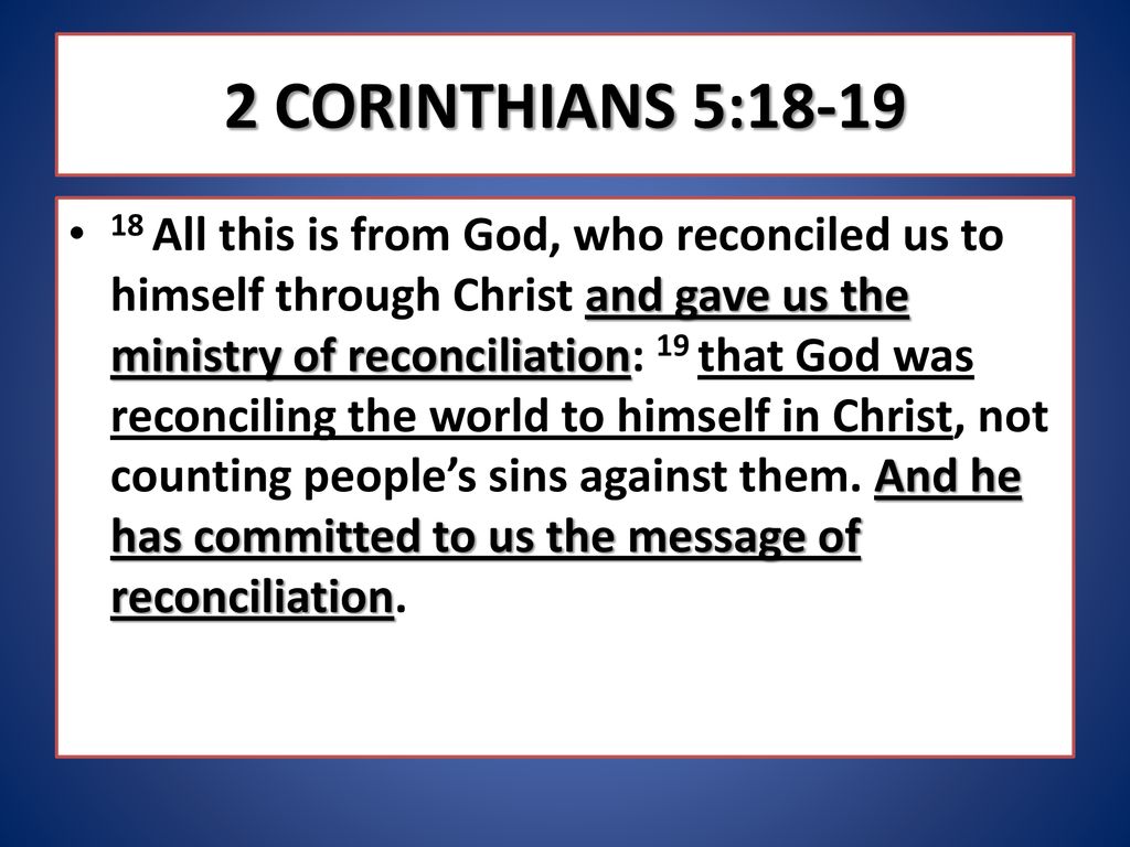 2 Corinthians 5 Ppt Download